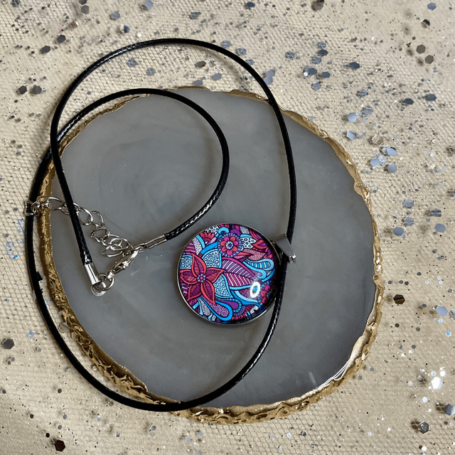 Handmade cabochon jewellery set. Beautiful coordinated jewellery gift.