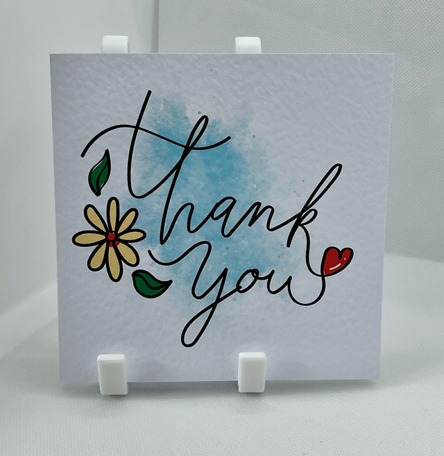 Thank you card. Fully customisable.