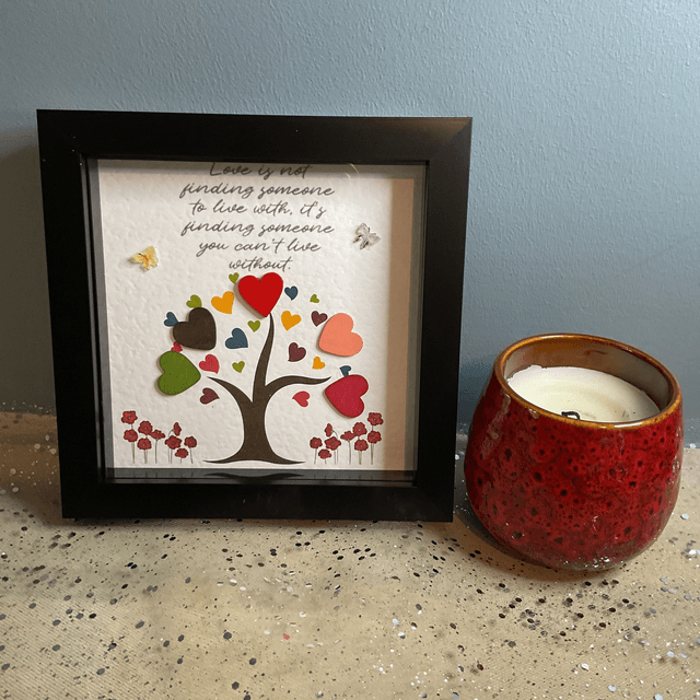 Buttons frame. Tree design with inspirational quote.