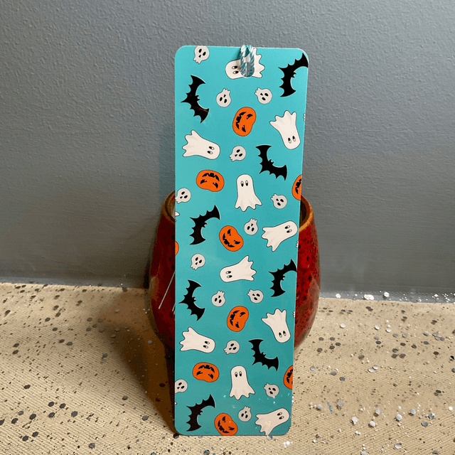 Halloween Bookmark. Fully laminated. Handmade gift for book lovers.