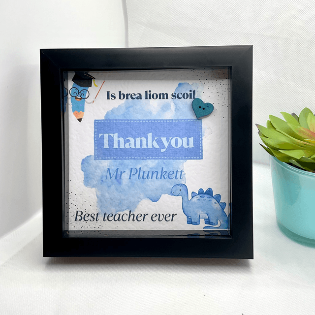 Personalised teacher’s frame. Beautiful appreciation gift for teachers.