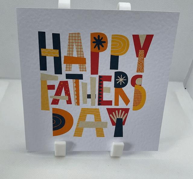 Father’s Day card. Fully personalised textured card.