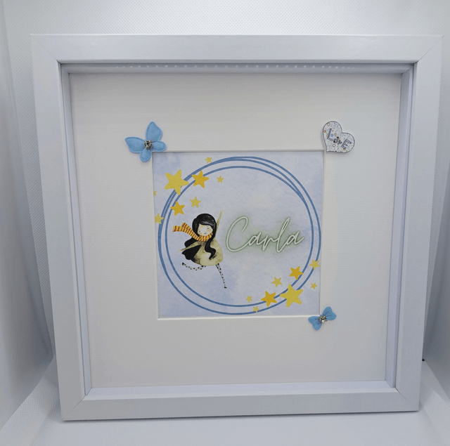 Personalised Frame Gift for Girls-Handmade Girl's Room Decor,Birthday gift,gift for teenager,Communion gift, gift for her, Confirmation gift