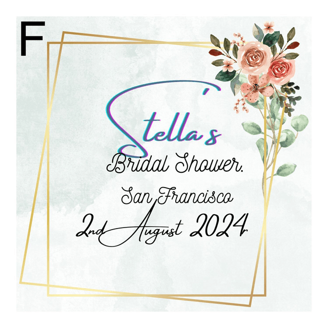 Personalised wedding guest book and Bridal shower scrapbook keepsake album with FREE pen and pendant.