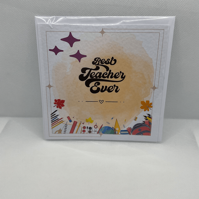 Thank you card for teachers. Personalised.
