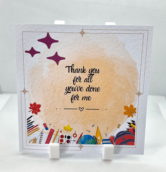 Personalised teacher’s scrapbook journal with free pen and pendant. Beautiful appreciation gift for teachers.