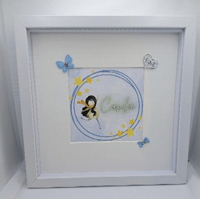 Personalised Frame Gift for Girls-Handmade Girl's Room Decor,Birthday gift,gift for teenager,Communion gift, gift for her, Confirmation gift