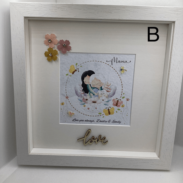 Mother’s Day gift. Personalised photo frame for Mother’s Day, birthdays or special occasions.