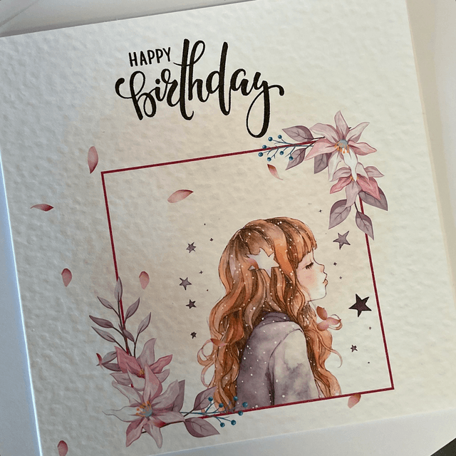 Birthday Card.Fully customisable.