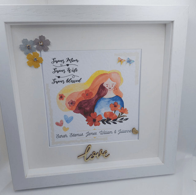 Mother's birthday gift. Personalised photo frame gift for mothers day, birthdays or special occasions.