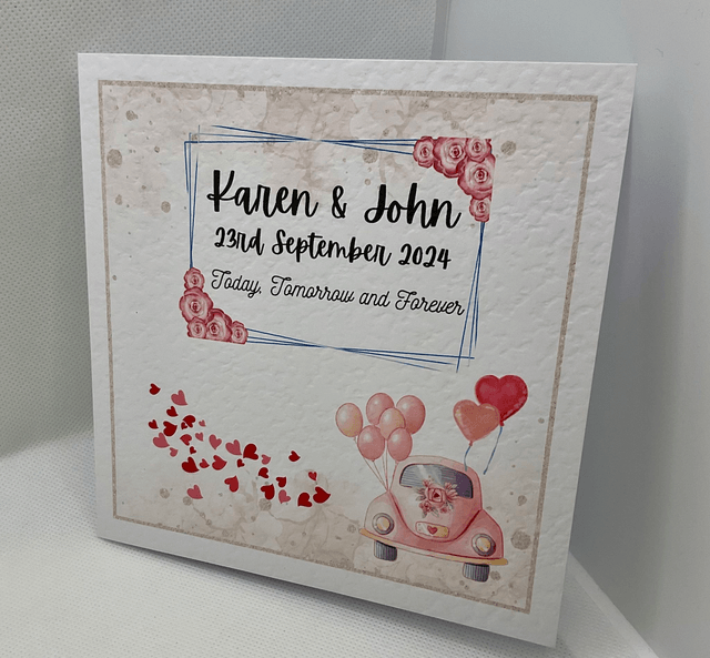 Personalised Wedding / Engagement frame. Gift for Couples.  Handmade frame for the new Mr & Mrs. Engagement gift.