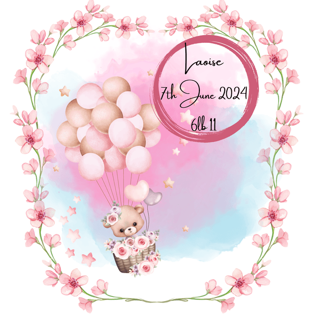 Personalised Christening and New Baby scrapbook photo album with FREE pendant. Beautiful Handmade gift.