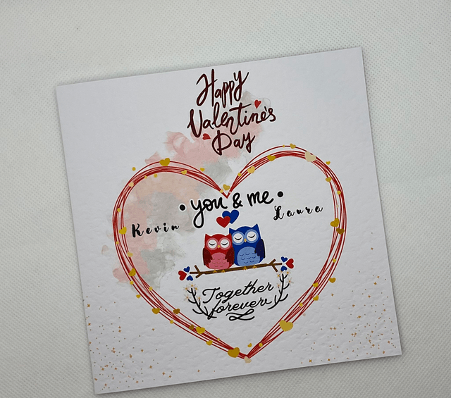 Personalised Valentine’s Day gift. Couples memory book.