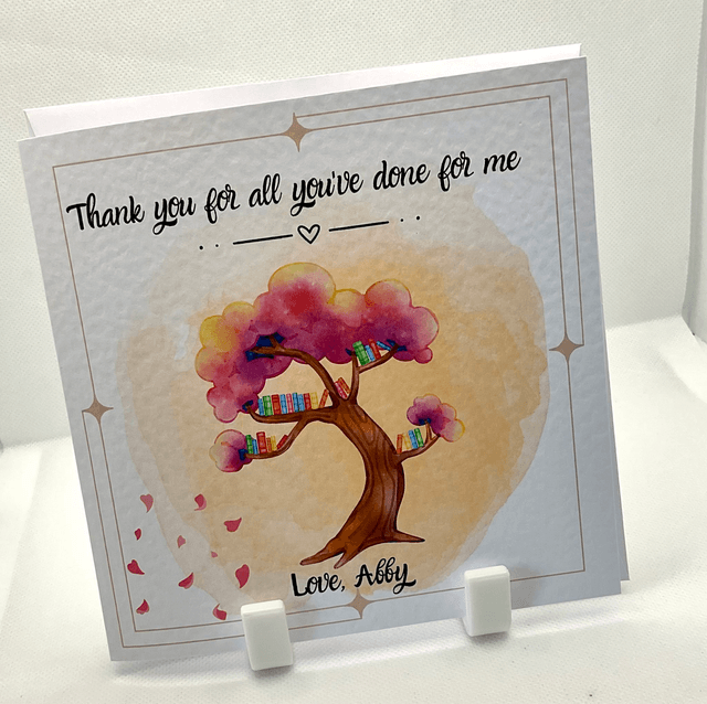 Personalised teacher’s scrapbook journal with free pen and pendant. Beautiful appreciation gift for teachers.