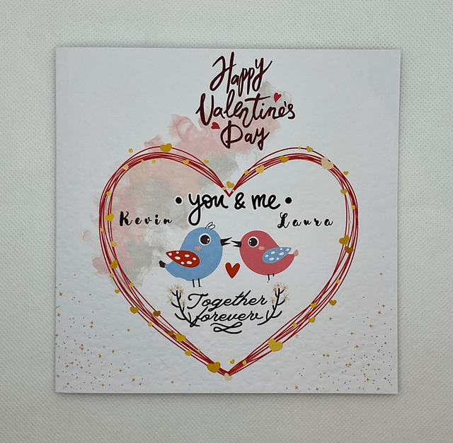 Personalised Valentine’s Day gift. Couples memory book.