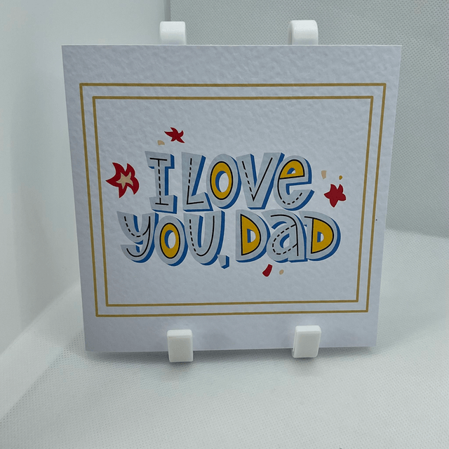 Personalised Dad card. Fully customisable card for fathers.