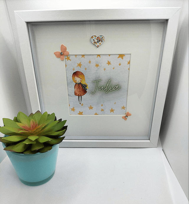 Personalised Frame Gift for Girls- Handmade Girl's Room Decor, Birthday gift, gift for teenager, Communion gift, gift teenagers, Confirmation gift