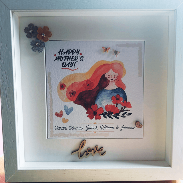Mother's birthday gift. Personalised photo frame gift for mothers day, birthdays or special occasions.