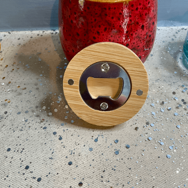 30 Pieces Personalised bottle opener/fridge magnet for wedding favours.