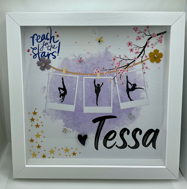 Personalised gymnastics frame.Name frame.