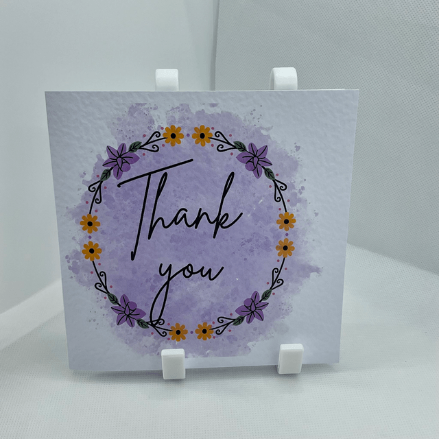 Thank you card. Fully customisable.