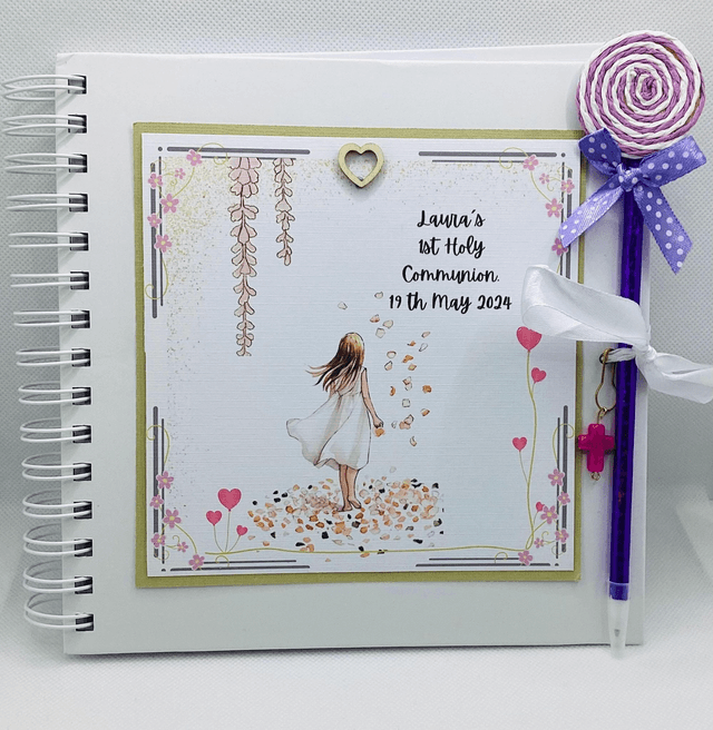 Personalised First communion frame for girls. First Holy Communion and confirmation gift set.