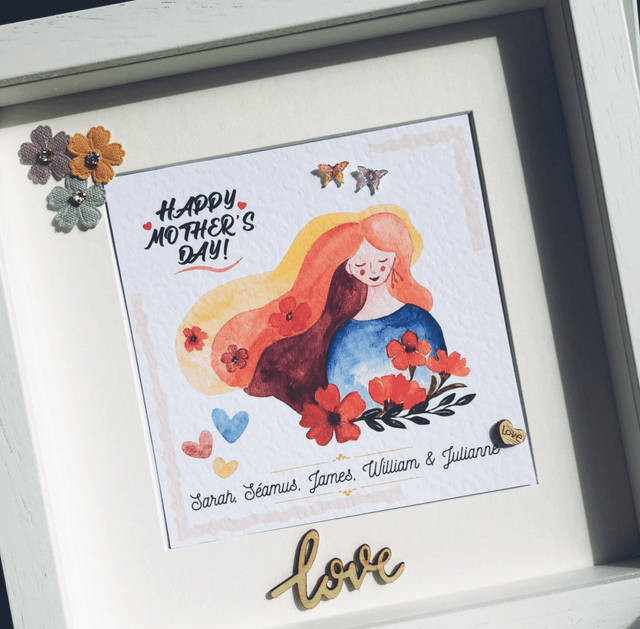Mother's birthday gift. Personalised photo frame gift for mothers day, birthdays or special occasions.
