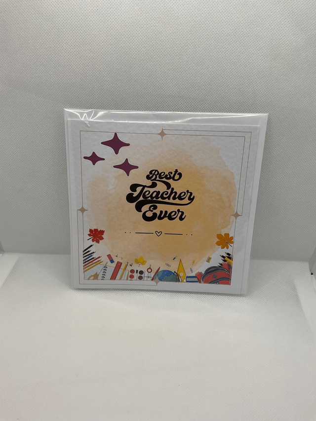 Thank you card for teachers. Personalised.