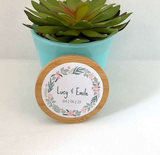 30 pieces  Personalised compact mirror for wedding favours.