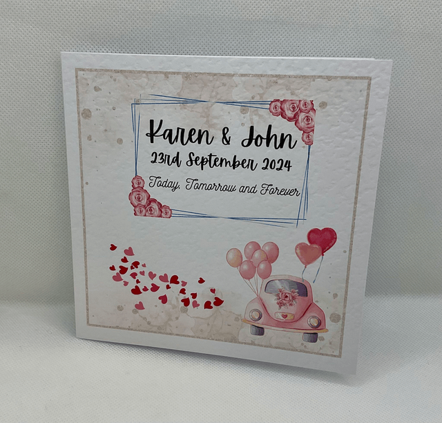 Personalised Wedding / Engagement frame. Gift for Couples.  Handmade frame for the new Mr & Mrs. Engagement gift.