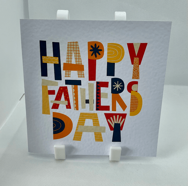 Father’s Day card. Fully personalised textured card.