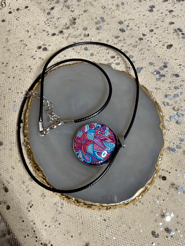 Handmade cabochon jewellery set. Beautiful coordinated jewellery gift.