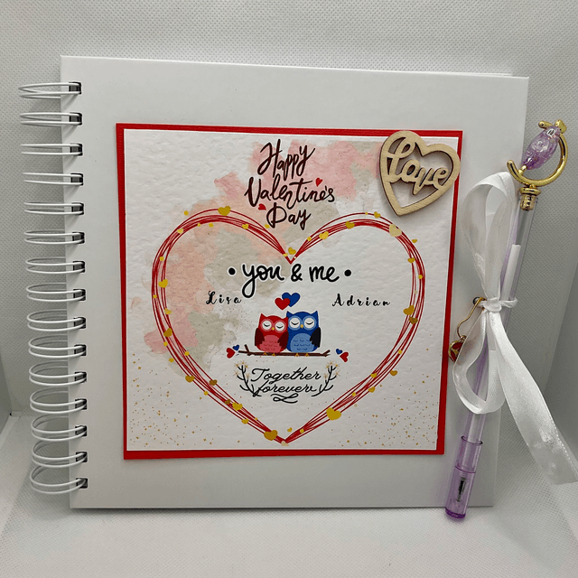 Personalised Wedding and Engagement gift set with couple’s name. Mr & Mrs bird design.