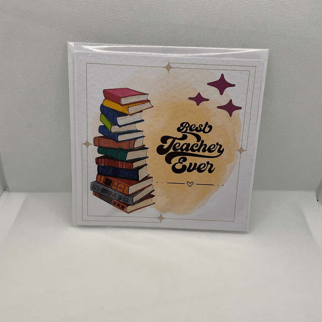 Thank you card for teachers. Personalised.