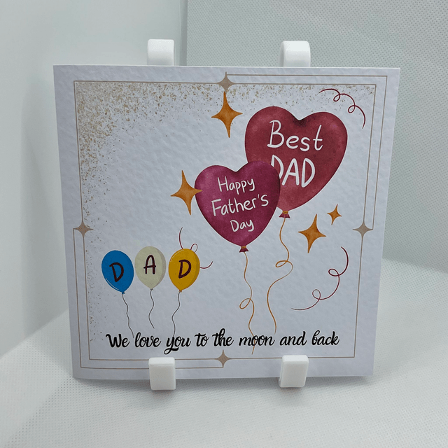 Father’s Day card. Fully personalised textured card.