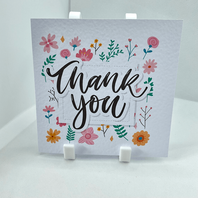 Thank you card. Fully customisable.