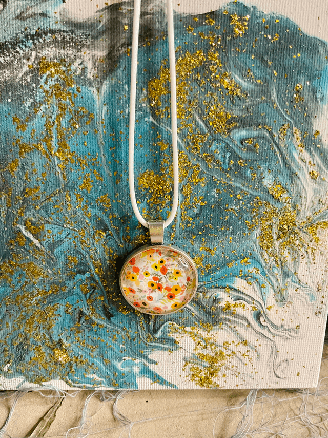 Handmade, colourful necklace and bracelet set. Beautiful coordinated jewellery gift.