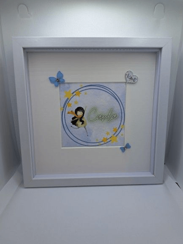 Personalised Frame Gift for Girls-Handmade Girl's Room Decor,Birthday gift,gift for teenager,Communion gift, gift for her, Confirmation gift
