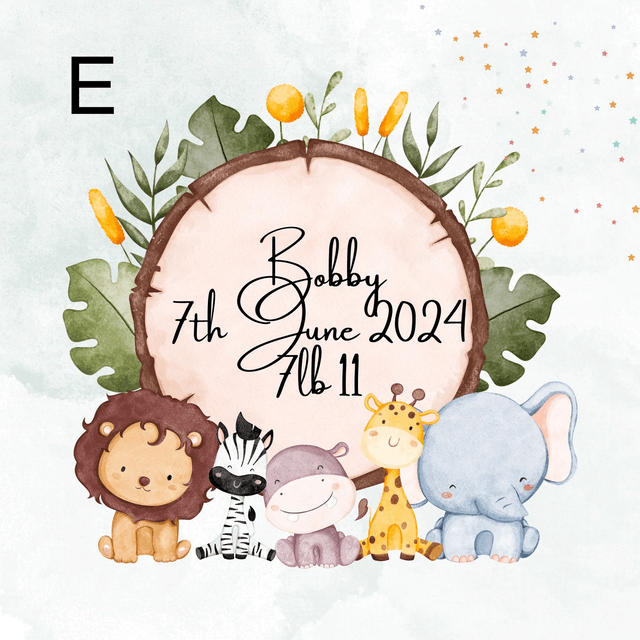 Personalised New Baby/ Christening frame set. FREE pen and pendant.