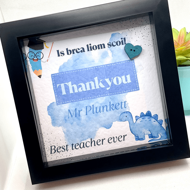 Personalised teacher’s frame. Beautiful appreciation gift for teachers.