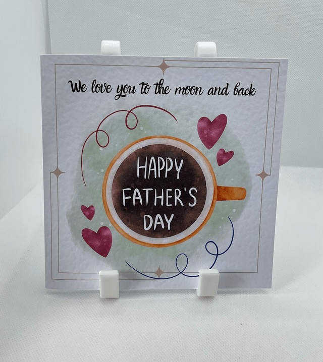 Father’s Day card. Fully personalised textured card.
